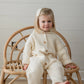 Cloud Cream Hooded Knit Playsuit