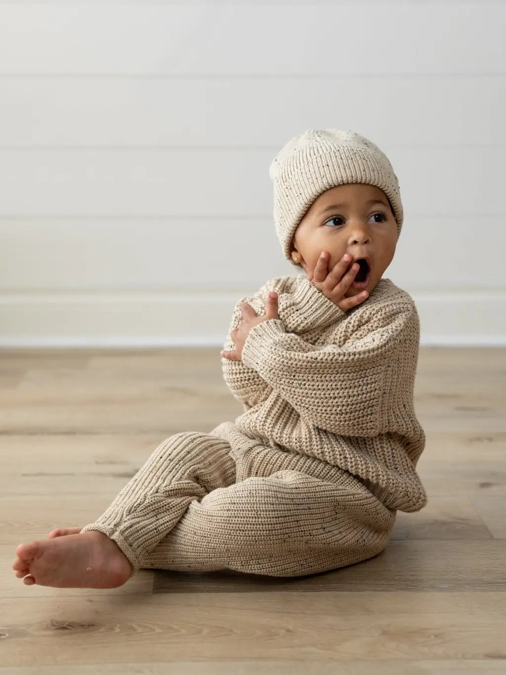 Speckled Oak Knit Pants