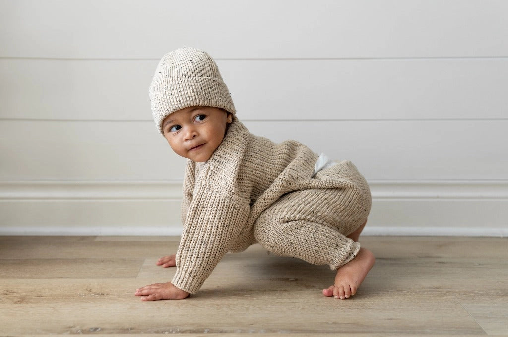 Speckled Oak Knit Pants